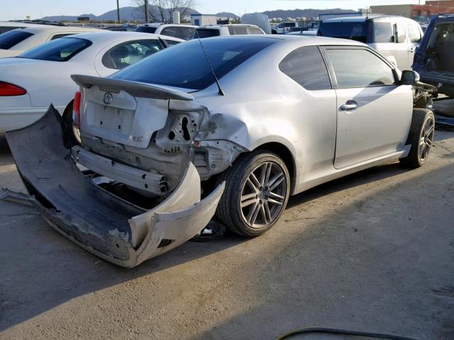 JTKJF5C78B3007393 - 2011 TOYOTA SCION TC GRAY photo 4