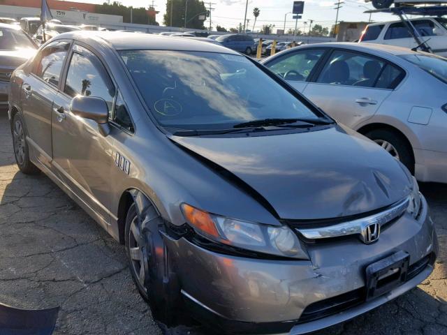 1HGFA15528L007190 - 2008 HONDA CIVIC LX GRAY photo 1