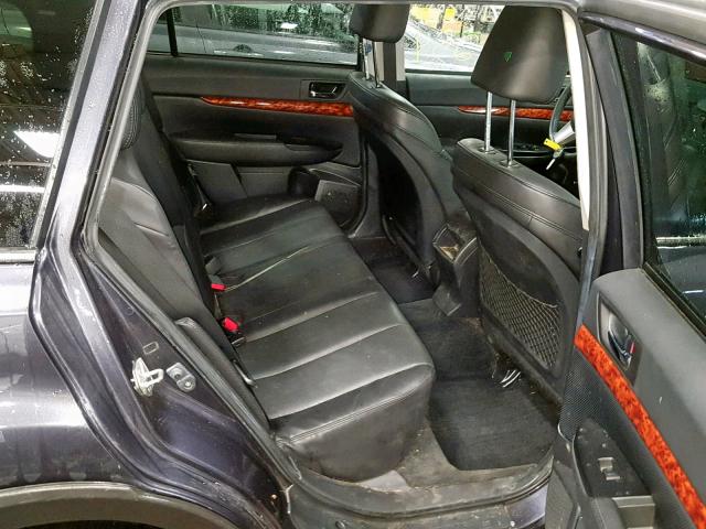 4S4BREKC6B2367118 - 2011 SUBARU OUTBACK 3. GRAY photo 6