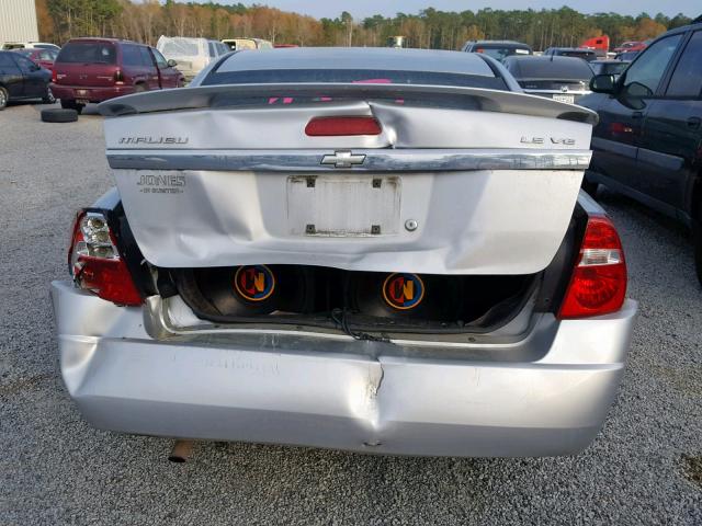 1G1ZT54845F289120 - 2005 CHEVROLET MALIBU LS GRAY photo 9