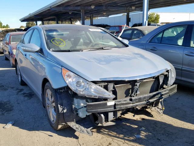 5NPEC4AC2DH658229 - 2013 HYUNDAI SONATA SE BLUE photo 1