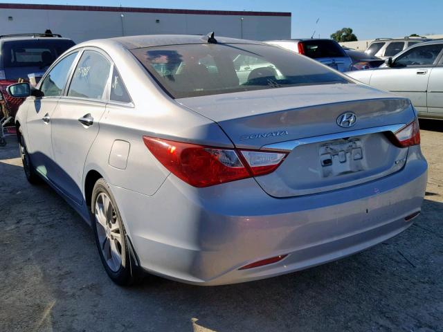 5NPEC4AC2DH658229 - 2013 HYUNDAI SONATA SE BLUE photo 3