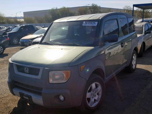 5J6YH28583L017519 - 2003 HONDA ELEMENT EX GREEN photo 2