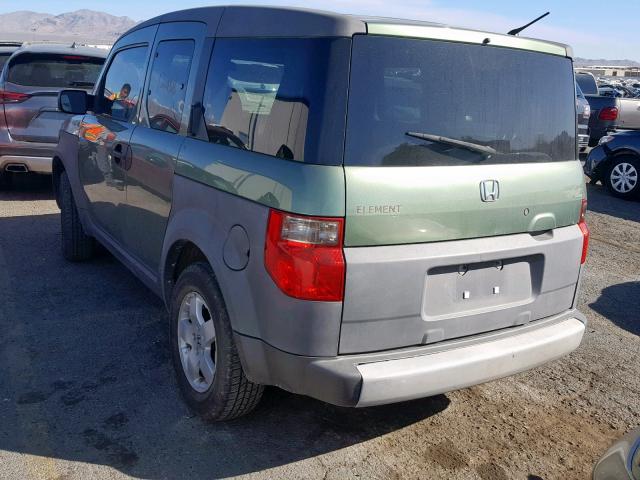 5J6YH28583L017519 - 2003 HONDA ELEMENT EX GREEN photo 3