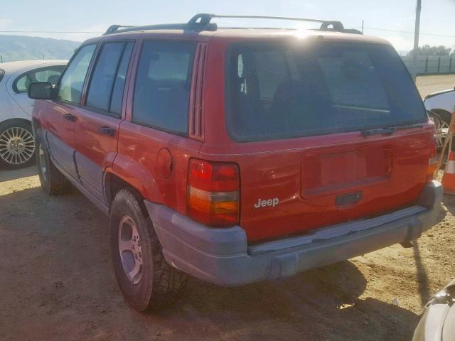 1J4FX58S1TC170406 - 1996 JEEP GRAND CHER RED photo 3