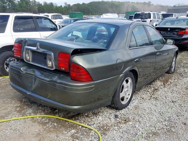 1LNHM86SXYY818052 - 2000 LINCOLN LS GREEN photo 4