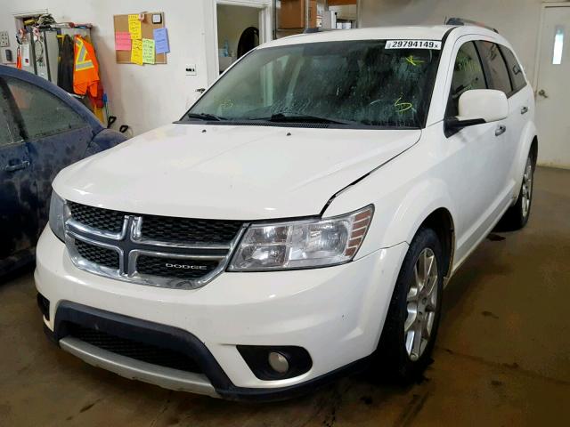 3D4PH6FG9BT570554 - 2011 DODGE JOURNEY R/ WHITE photo 2