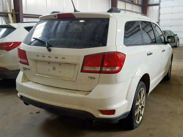 3D4PH6FG9BT570554 - 2011 DODGE JOURNEY R/ WHITE photo 4