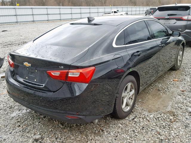 1G1ZB5ST0GF180232 - 2016 CHEVROLET MALIBU LS BLACK photo 4