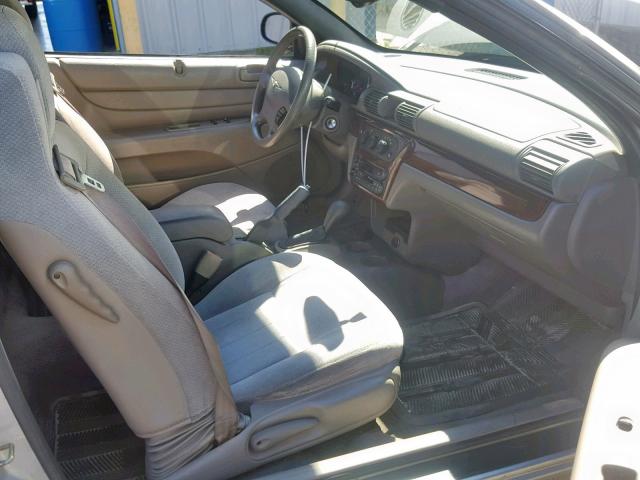 1C3EL45X42N325061 - 2002 CHRYSLER SEBRING LX SILVER photo 5