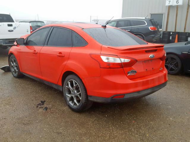 1FADP3F24DL336414 - 2013 FORD FOCUS SE RED photo 3