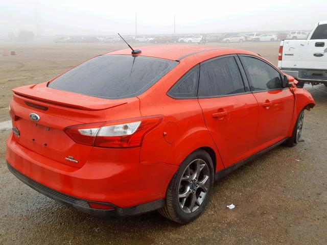 1FADP3F24DL336414 - 2013 FORD FOCUS SE RED photo 4
