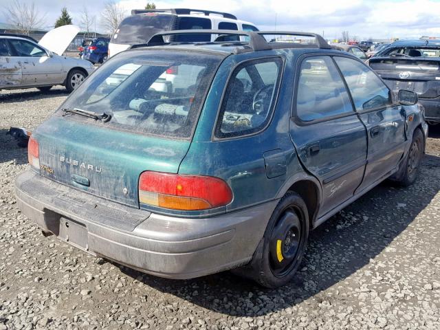 JF1GF4859WG813363 - 1998 SUBARU IMPREZA OU GREEN photo 4