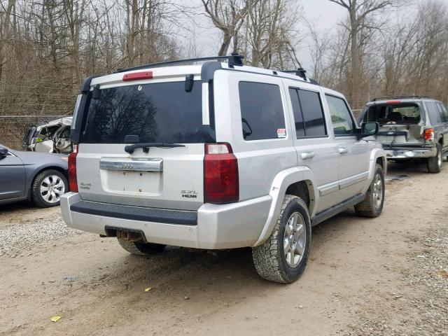 1J8HG58256C145696 - 2006 JEEP COMMANDER SILVER photo 4