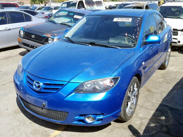 JM1BK324061459780 - 2006 MAZDA 3 S BLUE photo 2