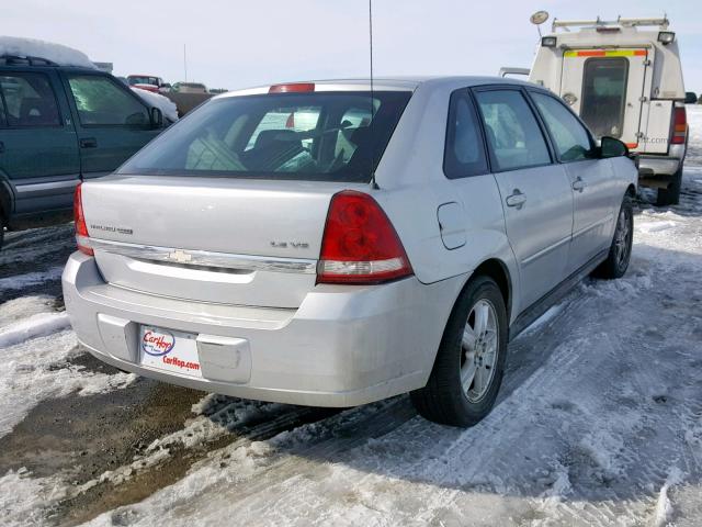 1G1ZT64855F148336 - 2005 CHEVROLET MALIBU MAX 银色 照片 4