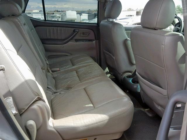 5TDBT48A65S240842 - 2005 TOYOTA SEQUOIA LI SILVER photo 6