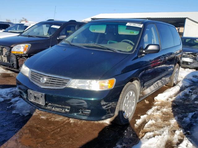 2HKRL18501H552428 - 2001 HONDA ODYSSEY LX GREEN photo 2