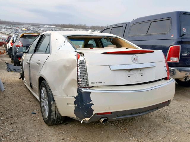 1G6DG5E52C0150262 - 2012 CADILLAC CTS LUXURY WHITE photo 3