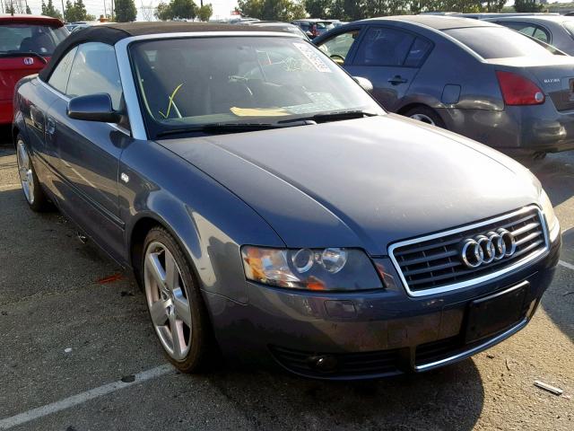 WAUBC48H96K010859 - 2006 AUDI A4 S-LINE GRAY photo 1