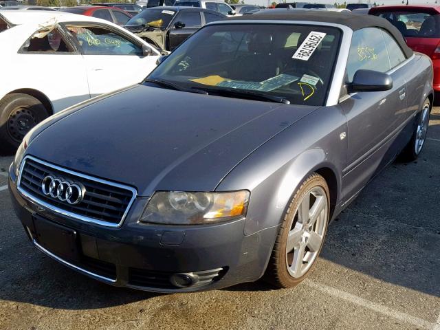 WAUBC48H96K010859 - 2006 AUDI A4 S-LINE GRAY photo 2