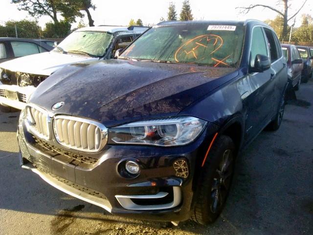 5UXKT0C57J0V98742 - 2018 BMW X5 XDR40E BLUE photo 2
