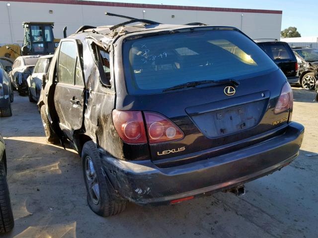 JT6HF10U0X0015691 - 1999 LEXUS RX 300 BLACK photo 3