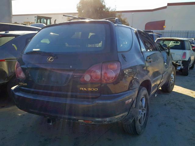 JT6HF10U0X0015691 - 1999 LEXUS RX 300 BLACK photo 4