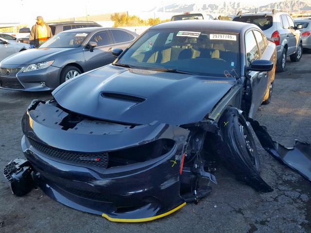 2C3CDXHG9KH527338 - 2019 DODGE CHARGER GT BLUE photo 2