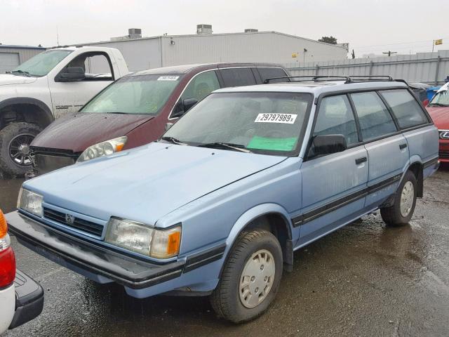 JF2AN55B4JG418052 - 1988 SUBARU GL-10 BLUE photo 2