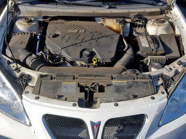 1G2ZH35N574115237 - 2007 PONTIAC G6 GT WHITE photo 7