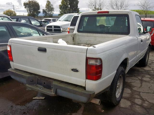 1FTYR10U64PA58306 - 2004 FORD RANGER WHITE photo 4