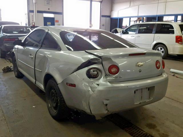 1G1AL18F687227036 - 2008 CHEVROLET COBALT LT SILVER photo 3