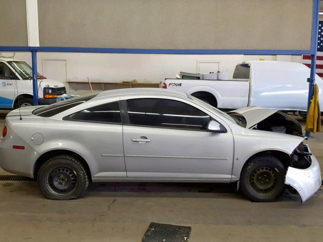 1G1AL18F687227036 - 2008 CHEVROLET COBALT LT SILVER photo 9