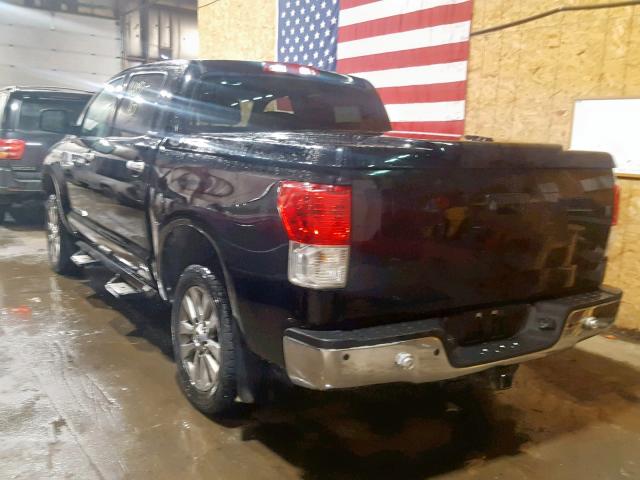 5TFHY5F10AX128272 - 2010 TOYOTA TUNDRA CRE BLACK photo 3