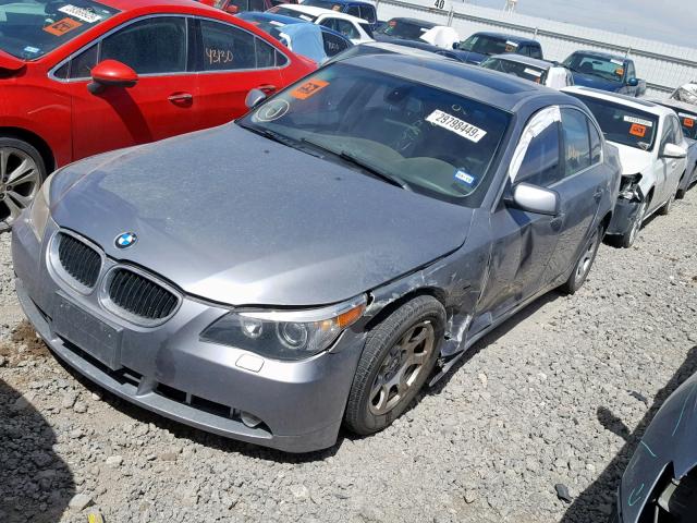 WBANA53534B849134 - 2004 BMW 525 I SILVER photo 2