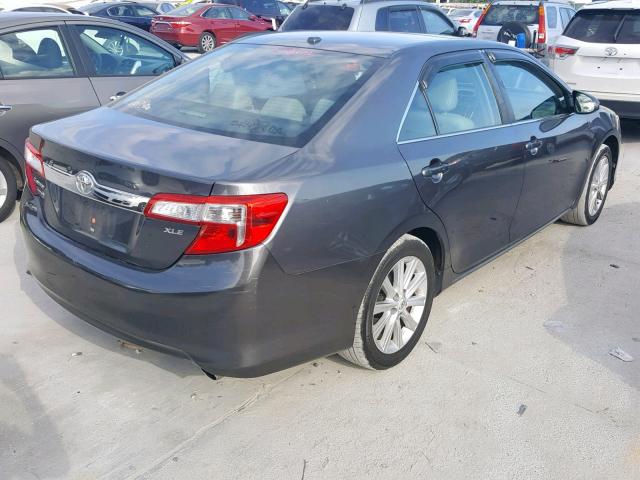 4T4BF1FK5CR273634 - 2012 TOYOTA CAMRY BASE GRAY photo 4