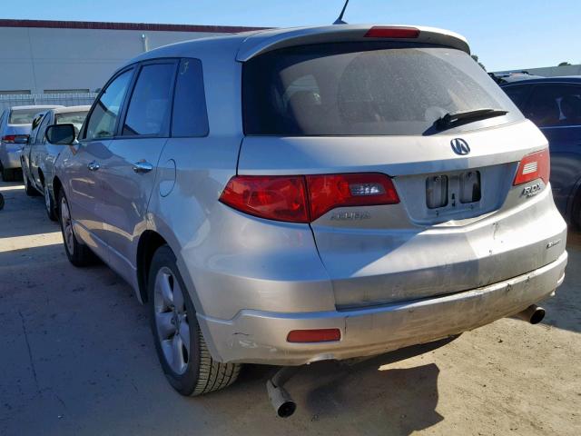 5J8TB18279A006633 - 2009 ACURA RDX SILVER photo 3