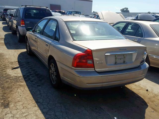 YV1TS592851406158 - 2005 VOLVO S80 2.5T BEIGE photo 3