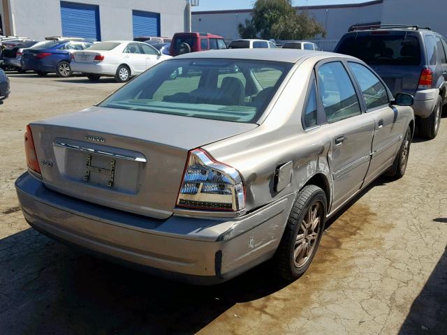 YV1TS592851406158 - 2005 VOLVO S80 2.5T BEIGE photo 4