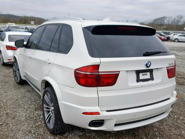 5UXZV4C58D0B02323 - 2013 BMW X5 WHITE photo 3