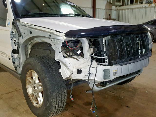 1J4GW48S34C269733 - 2004 JEEP GRAND CHER WHITE photo 9