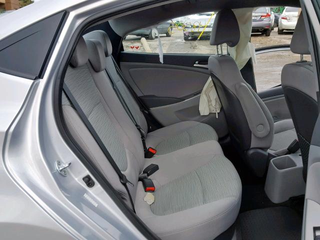 KMHCT4AE0GU074152 - 2016 HYUNDAI ACCENT SE SILVER photo 6