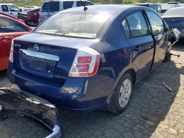 3N1AB6AP8AL604285 - 2010 NISSAN SENTRA 2.0 BLUE photo 4