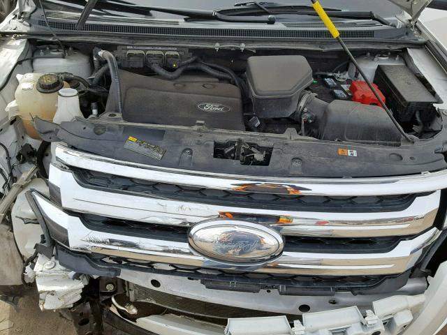 2FMDK3JC2DBE37164 - 2013 FORD EDGE SEL WHITE photo 7