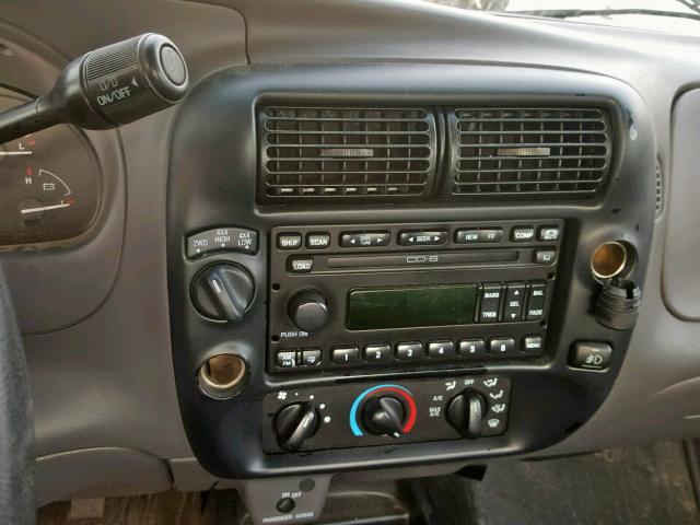 1FTYR11U13TA43233 - 2003 FORD RANGER BLACK photo 9