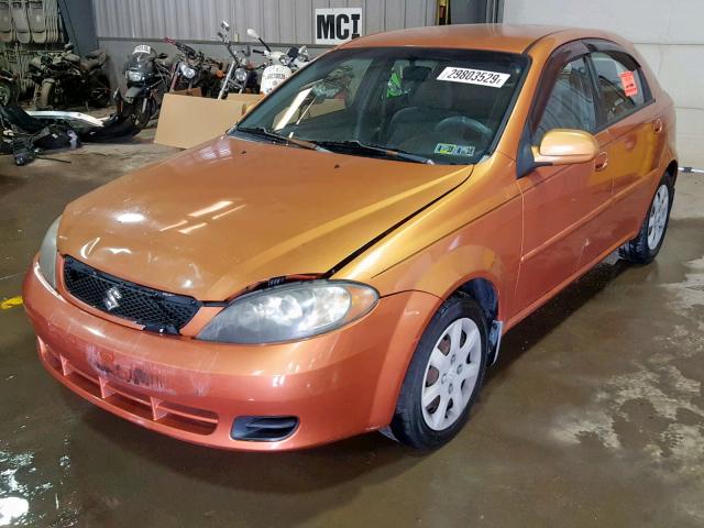 KL5JD66Z95K169341 - 2005 SUZUKI RENO S ORANGE photo 2