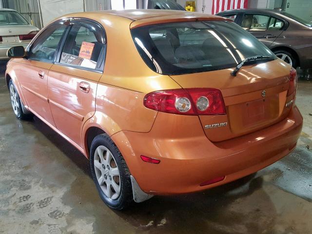 KL5JD66Z95K169341 - 2005 SUZUKI RENO S ORANGE photo 3