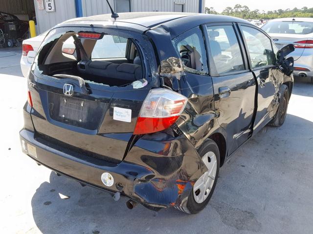 JHMGE8H34DC072402 - 2013 HONDA FIT BLACK photo 4