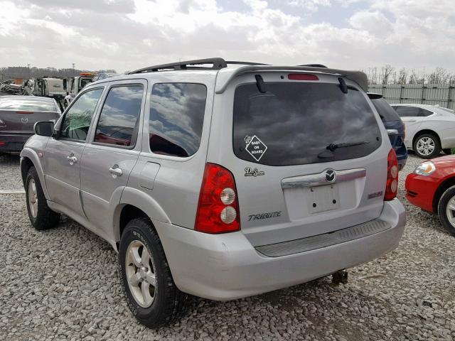 4F2CZ96175KM25847 - 2005 MAZDA TRIBUTE S SILVER photo 3